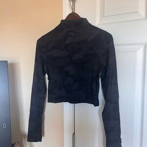 lululemon athletica Black Camo Long Sleeve Top